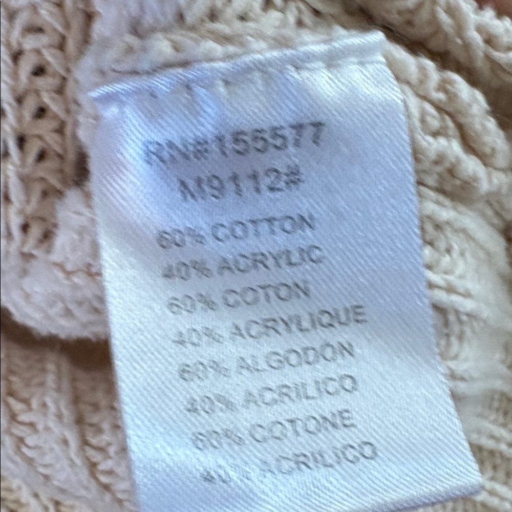 Miracle Oversized Sweater Slouchy Knit Size Medium/Large Off white - Picture 7 of 7